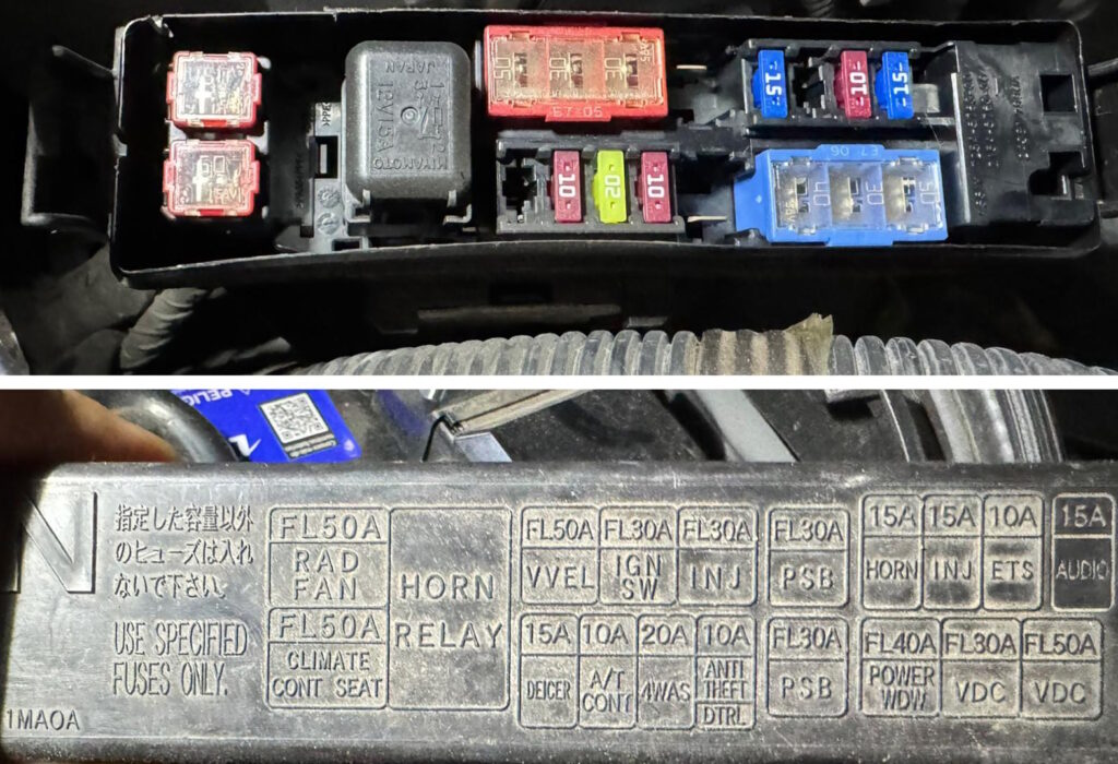 fuse box under the hood